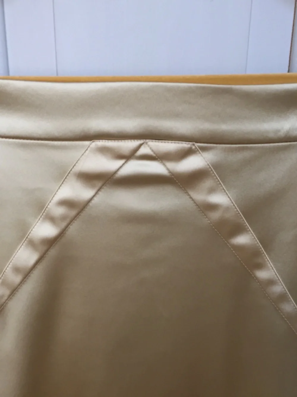 Dolce & Gabbana Gold Satin Pencil Skirt